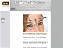 Tablet Screenshot of bauer-galvanik.de